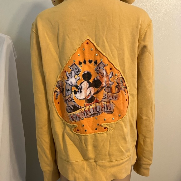 Disney Yellow Hoodie with Zip - Picture 11 of 13